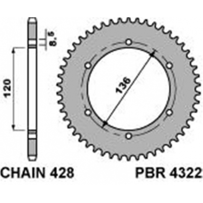 Rozeta PBR 4322 47z.