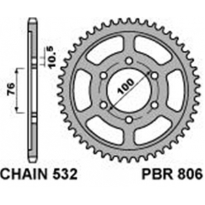 Rozeta PBR 806 42-48z.