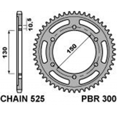 Rozeta PBR 300 42-47z.