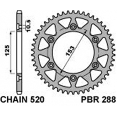 Rozeta PBR 288 48-50z.