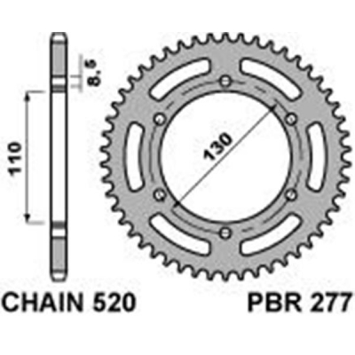 Rozeta PBR 277 43-51z