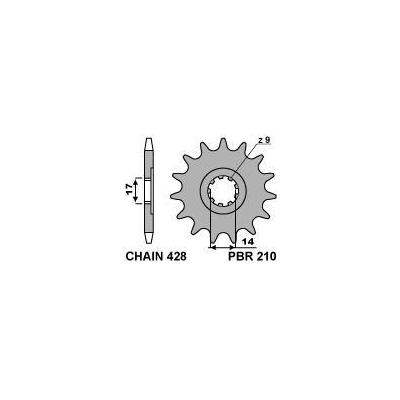 Kolečko PBR 210 13-15z.