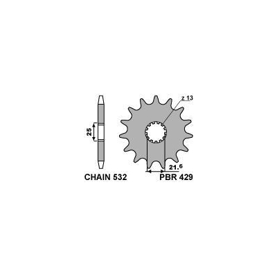 Kolečko PBR 429 14-16z.
