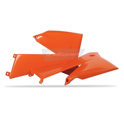 Spojler chladiča POLISPORT 8411500002 (pár) oranžová KTM