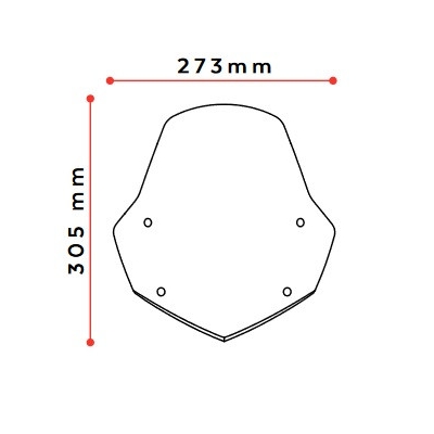 Plexi na motorku PUIG NEW. GEN SPORT 3767N čierna