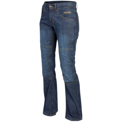 Kevlarové nohavice Rebelhorn Classic Lady modré, na motorku