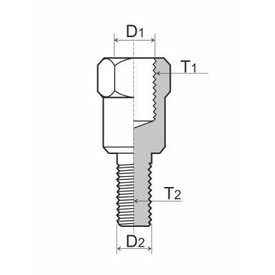 Adaptér  na spätné zrkadlo RMS 121850080 M8 RH - M8 LH