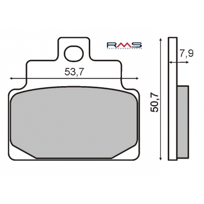 Brzdové obloženie RMS 225100460 organické