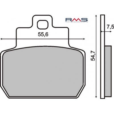Brzdové obloženie RMS 225100780 organické