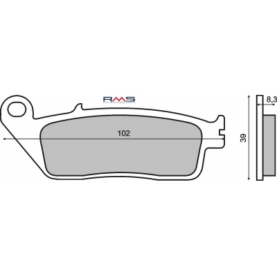 Brzdové obloženie RMS 225100870 organické