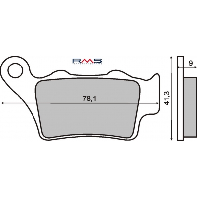 Brzdové obloženie RMS 225101330 organické