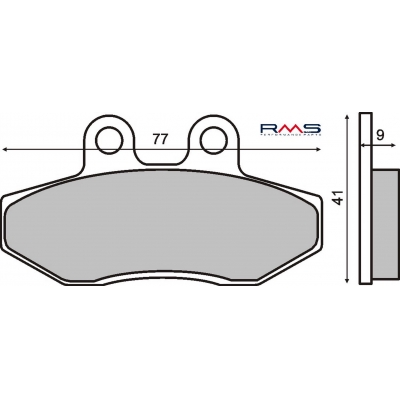 Brzdové obloženie RMS 225102720 organické