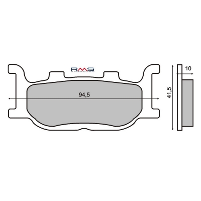 Brzdové obloženie RMS 225100410 organické