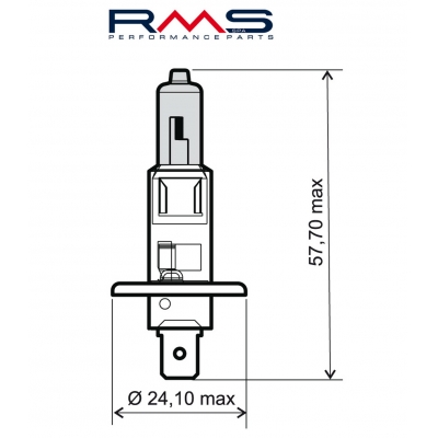 Žiarovka RMS 246510035 12V 55W, H1 biela