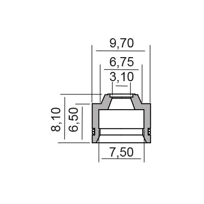 Gufero RMS 100669230 valve stem