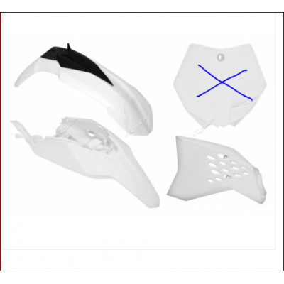 Sada plastov KTM 65, biela