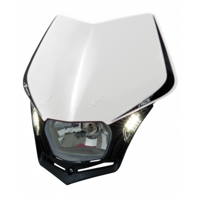 Predná maska so svetlom V-FACE LED bielo čierna