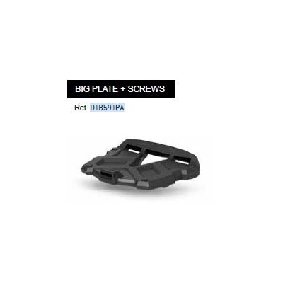 Vrchný kufor štandardná platňa SHAD TERRA D1B591PA čierna