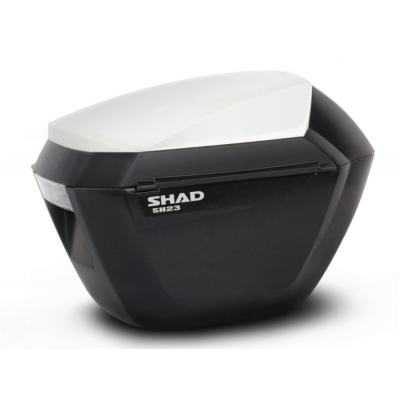 Bočné  kufre  s farebným krytom SHAD SH23 biela