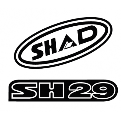 Nálepky SHAD D1B29ETR červené pre SH29