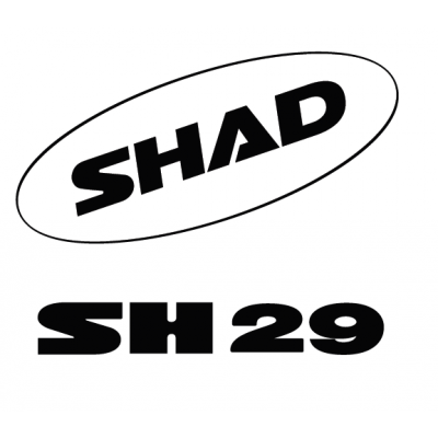 Nálepky SHAD D1B291ETR biela pre SH29