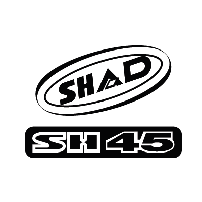 Nálepky SHAD D1B45ETR červené pre SH45