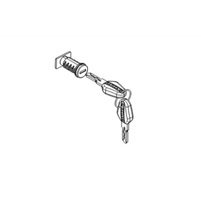 Lock kit keys SHAD TERRA D1TRBO1R (top case)