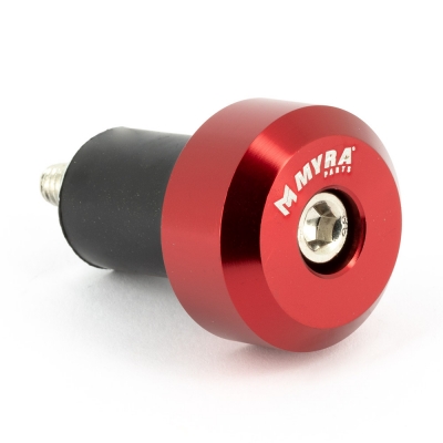 Koncovky riadítok MYRA 17mm červené