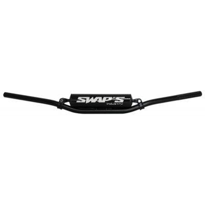 Brúsené hliníkové riadidlá SWAPS LOW SX/MX 22,2 mm - matná čierna