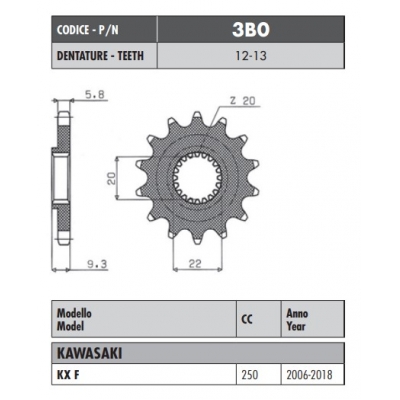 Kolečko Sunstar 3B0 13z.