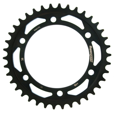 Reťazová rozeta SUPERSPROX RFE-498:38-BLK čierna 38 zubov,525