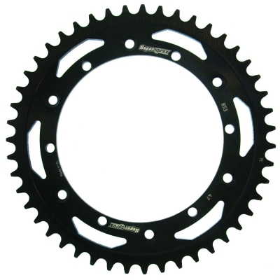 Reťazová rozeta SUPERSPROX RFE-853:47-BLK čierna 47 zubov,520