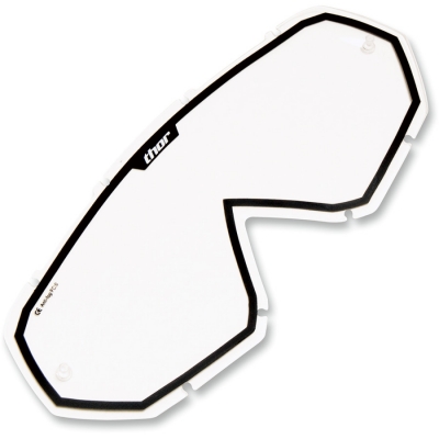 Sklo na detské okuliare Thor Enemy priesvitno-čierne