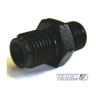 Adaptér (skrutka) Venhill POWERHOSEPLUS 3/70100A/BLACK 10x1.00mm konkávne čierna