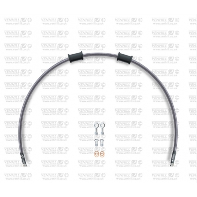 Hadica prednej brzdy sada Venhill POWERHOSEPLUS KTM-6001F (1 hadica v sade) Priehľadné hadice, chrómové koncovky