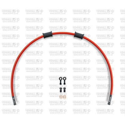 Hadica zadnej brzdy Venhill POWERHOSEPLUS DUC-10002RB-RD (1 hadica v sade) červené hadice, čierne koncovky