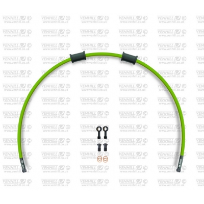 Hadica zadnej brzdy Venhill POWERHOSEPLUS HON-10001RB-GR (1 hadica v sade) zelené hadice, čierne koncovky