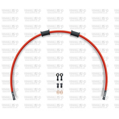 Hadica zadnej brzdy Venhill POWERHOSEPLUS HON-6008RB-RD (1 hadica v sade) červené hadice, čierne koncovky