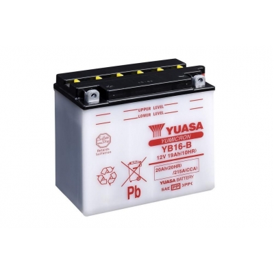 Yumicron battery with acid YUASA YB16-B